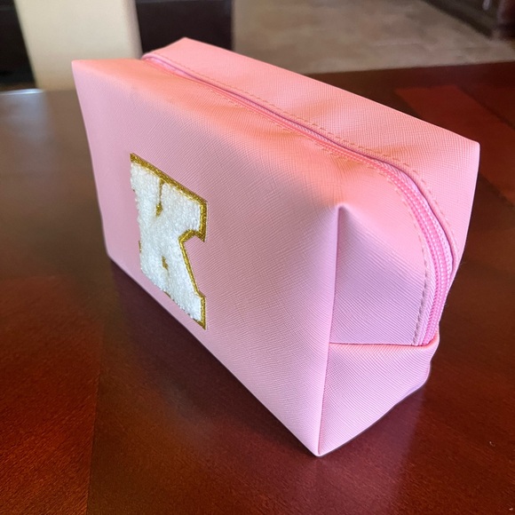 Pink Pouch - Cosmetic Bag with a K - Picture 7 of 7